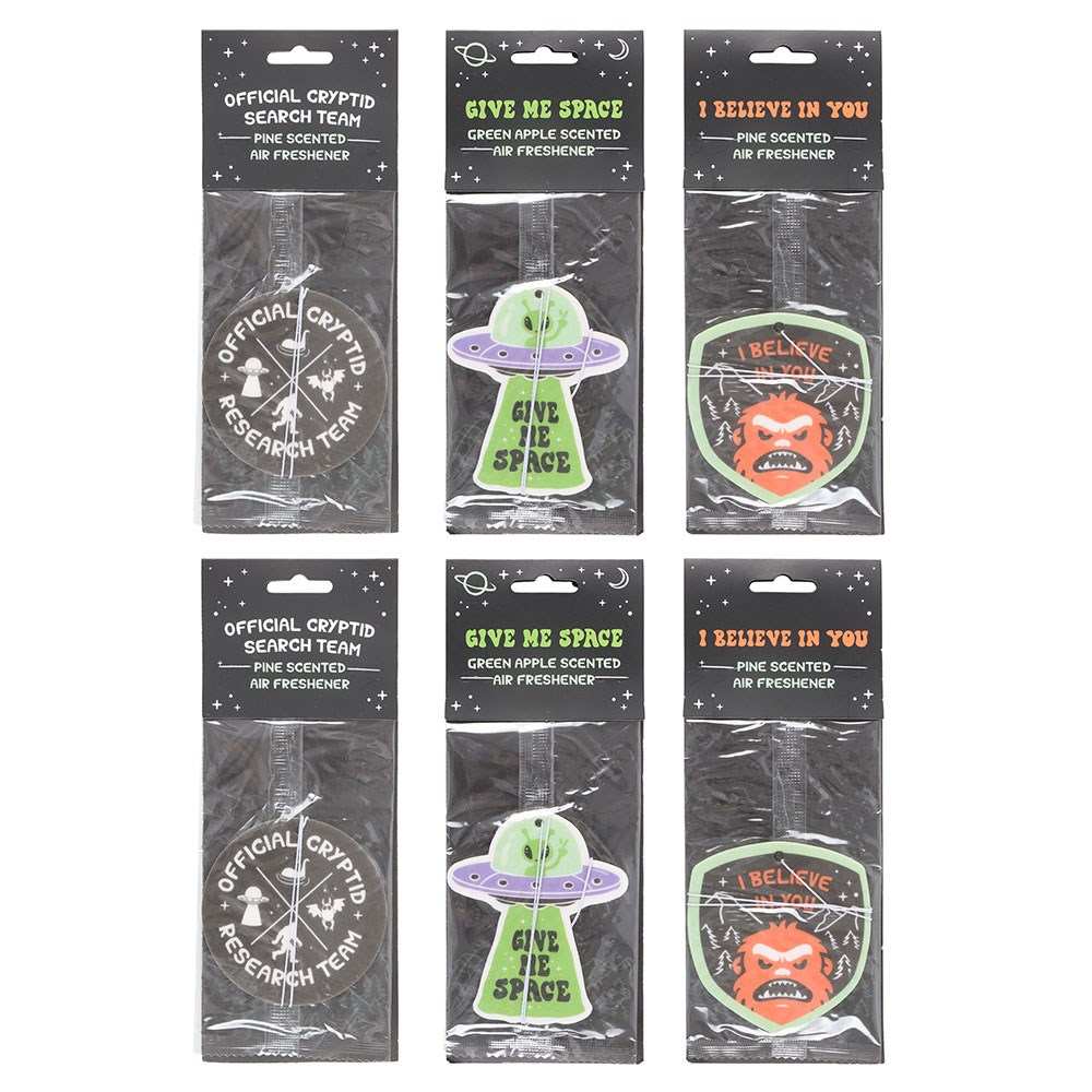 Something Different - Set of 6 Camp Cryptid Scented Air freshener - Multicolours
